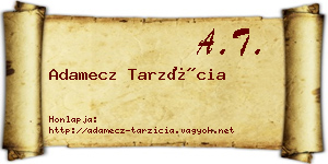 Adamecz Tarzícia névjegykártya
